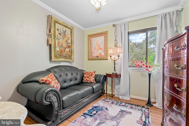 1249 Birchcrest Ct, Arnold, MD 21012 - sitting room with crown molding, wood finished floors, and baseboards