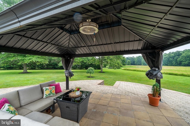 284 Little New York Rd, Rising Sun, MD 21911 - view of patio / terrace with an outdoor living space and a gazebo