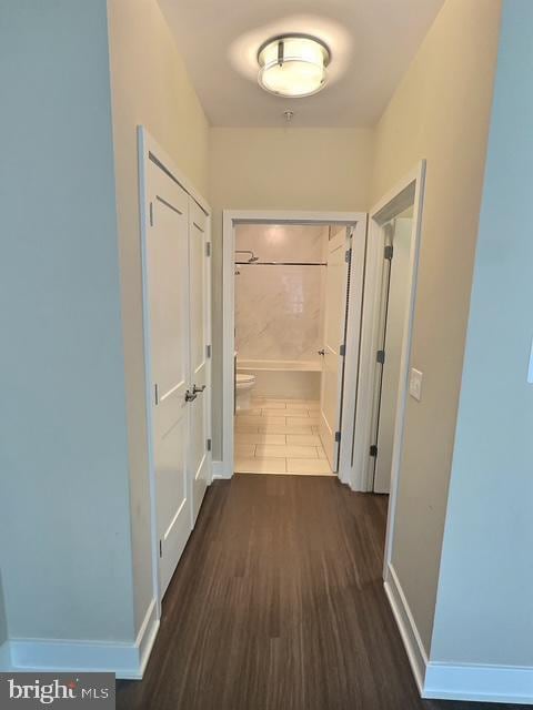 145 Riverhaven Dr Unit 254, Oxon Hill, MD 20745 - corridor with wood finished floors and baseboards