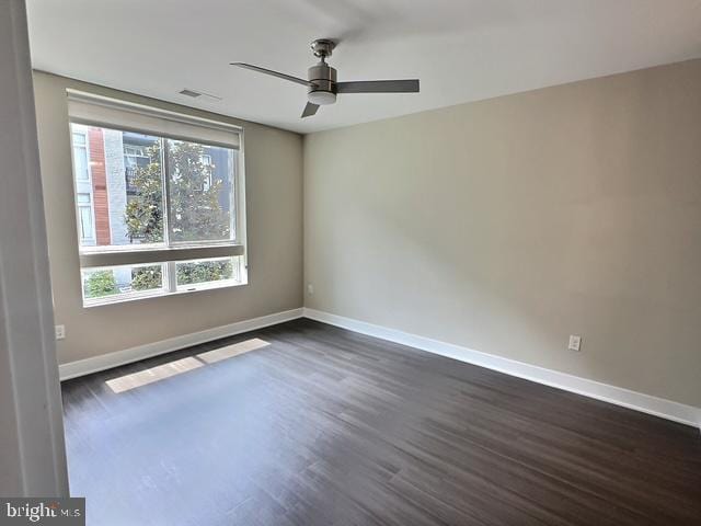 145 Riverhaven Dr Unit 254, Oxon Hill, MD 20745 - unfurnished room with dark wood finished floors and ceiling fan