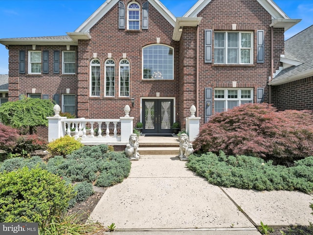 3002 Ridgeview Dr, Orwigsburg, PA 17961 - view of front of house with french doors and brick siding