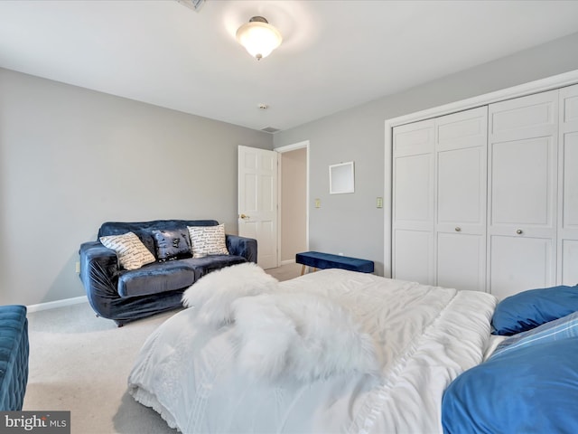 3002 Ridgeview Dr, Orwigsburg, PA 17961 - bedroom with carpet floors, a closet, and baseboards