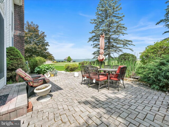 3002 Ridgeview Dr, Orwigsburg, PA 17961 - view of patio featuring outdoor dining area