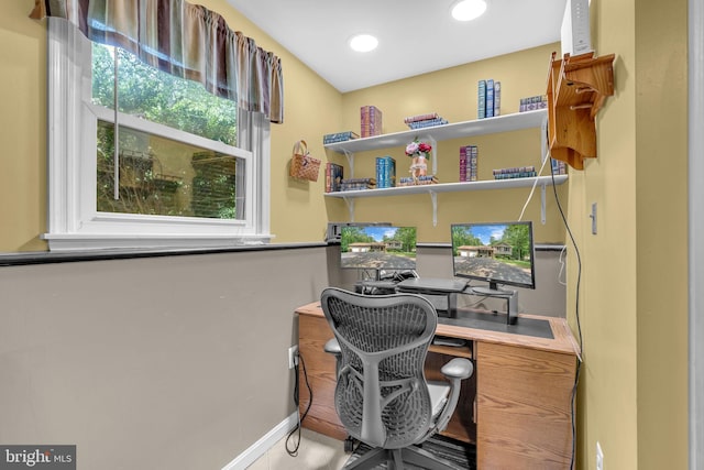 38390 Golden Beach Rd, Mechanicsville, MD 20659 - office space with baseboards and recessed lighting