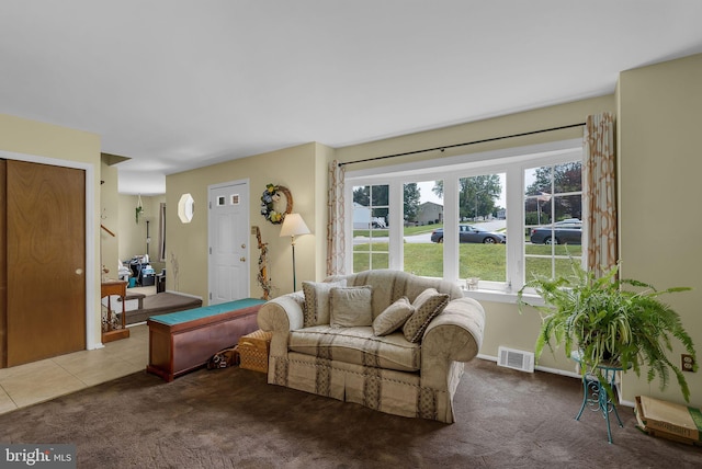 148 Belmont Dr, Upper Chichester, PA 19061 - carpeted living area with baseboards