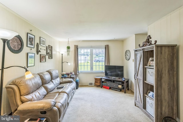 148 Belmont Dr, Upper Chichester, PA 19061 - living area featuring carpet and crown molding