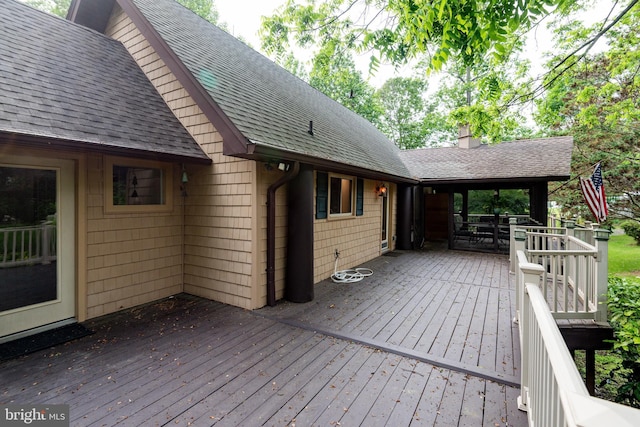 26747 Cat Creek Rd, Mechanicsville, MD 20659 - view of wooden deck