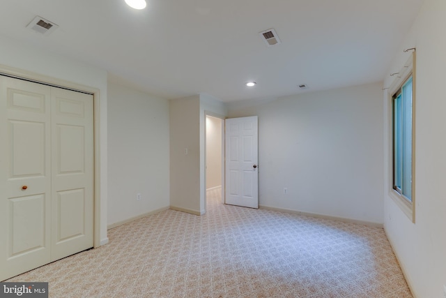 26747 Cat Creek Rd, Mechanicsville, MD 20659 - unfurnished bedroom with carpet floors, recessed lighting, baseboards, and a closet