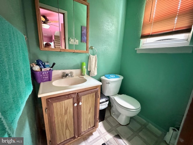 807 Rabbit Ln, Reading, PA 19606 - bathroom with tile patterned floors, vanity, and toilet