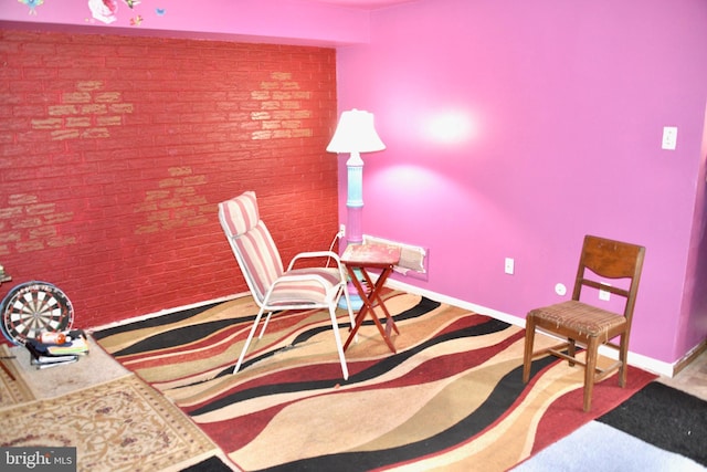 807 Rabbit Ln, Reading, PA 19606 - living area featuring carpet and baseboards