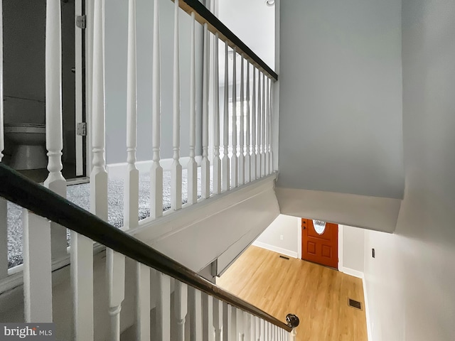1507 E Duval St, Philadelphia, PA 19138 - stairs with wood finished floors and baseboards