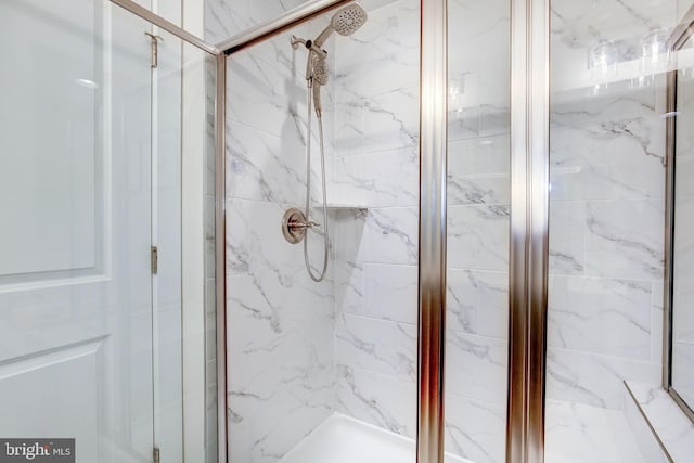 3409 Stone Barn Dr, Frederick, MD 21704 - full bath featuring a marble finish shower