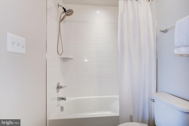 3409 Stone Barn Dr, Frederick, MD 21704 - full bathroom with toilet and shower / bathtub combination with curtain