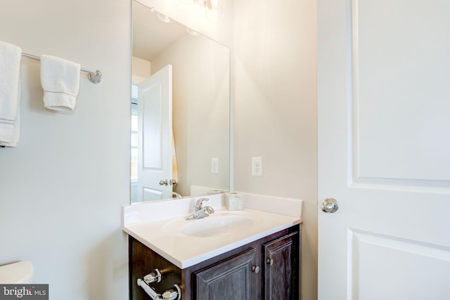 3409 Stone Barn Dr, Frederick, MD 21704 - half bathroom featuring vanity and toilet