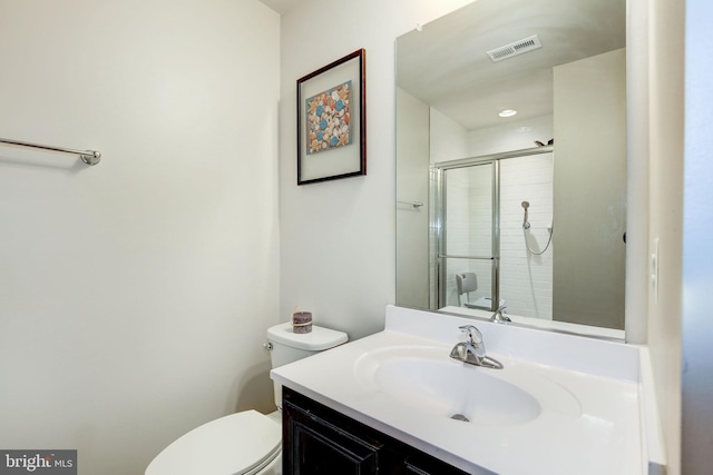 3409 Stone Barn Dr, Frederick, MD 21704 - full bath featuring toilet, vanity, and an enclosed shower