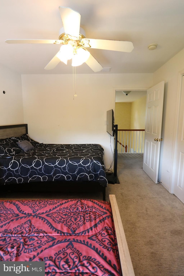 14 Riverside Rd, Dover, DE 19904 - carpeted bedroom featuring ceiling fan