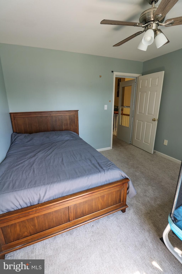 14 Riverside Rd, Dover, DE 19904 - bedroom with carpet floors and a ceiling fan
