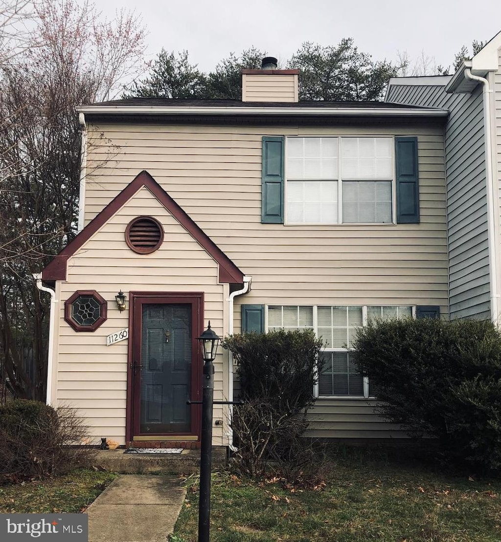 11260 Girven Ct, Fredericksburg, VA 22407 - view of front of house featuring a chimney