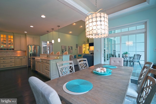 29486 Andrew Jackson Dr, Millsboro, DE 19966 - dining space with recessed lighting and dark wood-style floors