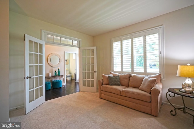 29486 Andrew Jackson Dr, Millsboro, DE 19966 - carpeted living room featuring french doors