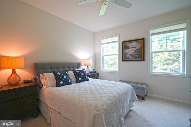 29486 Andrew Jackson Dr, Millsboro, DE 19966 - bedroom featuring light carpet, baseboards, and a ceiling fan