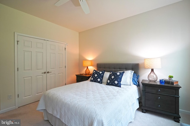 29486 Andrew Jackson Dr, Millsboro, DE 19966 - bedroom featuring carpet floors, a closet, baseboards, and a ceiling fan
