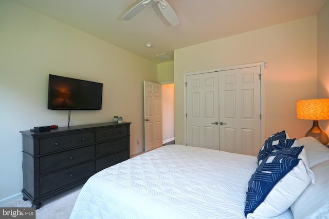 29486 Andrew Jackson Dr, Millsboro, DE 19966 - carpeted bedroom with a closet, ceiling fan, and baseboards