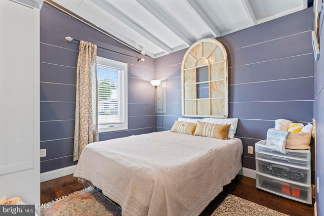 68 Gregg Dr, Manahawkin, NJ 08050 - bedroom featuring vaulted ceiling, wood finished floors, and baseboards