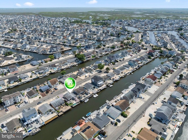 68 Gregg Dr, Manahawkin, NJ 08050 - aerial view of property's location featuring nearby suburban area and a nearby body of water