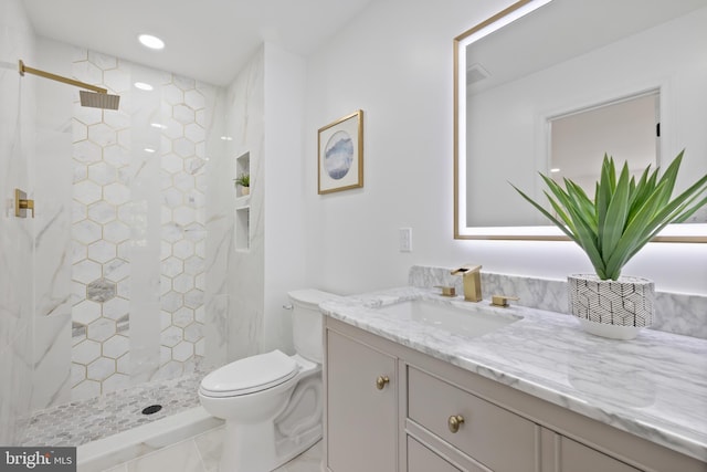 1612 Lemontree Ln, Silver Spring, MD 20904 - full bathroom featuring vanity, toilet, and a tile shower
