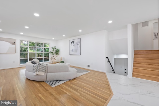 1612 Lemontree Ln, Silver Spring, MD 20904 - living area with recessed lighting and baseboards