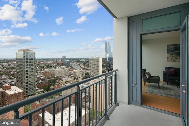 2101 Market St Unit 3605, Philadelphia, PA 19103 - balcony featuring a view of city