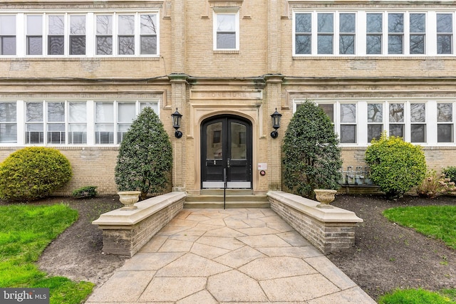 1 S Bartram Ave Unit 3, Atlantic City, NJ 08401 - entrance to property featuring brick siding and french doors