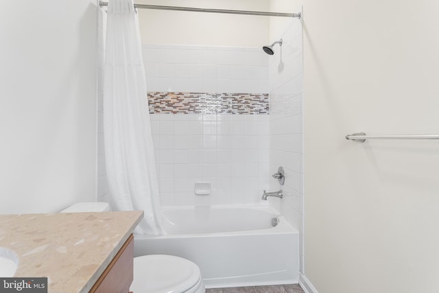326 Iannelli Rd, Clarksboro, NJ 08020 - full bathroom featuring vanity, toilet, and shower / bathtub combination with curtain