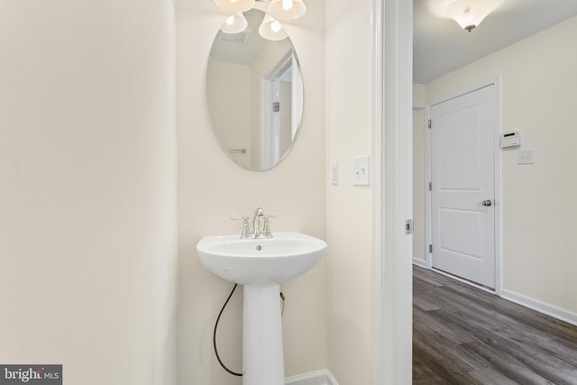 326 Iannelli Rd, Clarksboro, NJ 08020 - bathroom with wood finished floors and baseboards