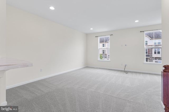 326 Iannelli Rd, Clarksboro, NJ 08020 - unfurnished living room featuring carpet flooring, recessed lighting, and baseboards