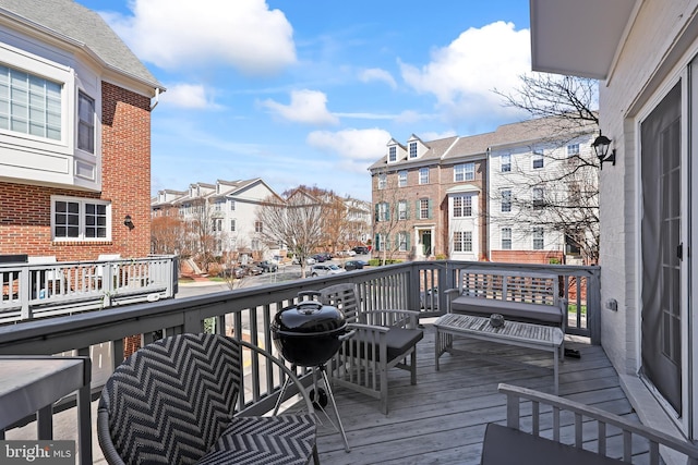 8861 Ashgrove House Ln, Vienna, VA 22182 - deck featuring a residential view
