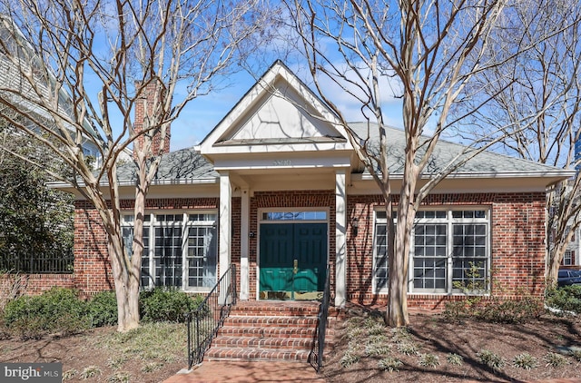8861 Ashgrove House Ln, Vienna, VA 22182 - property entrance with brick siding