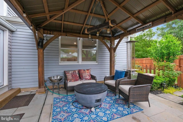 11636 Doxdam Ter, Germantown, MD 20876 - view of patio featuring a gazebo and an outdoor hangout area