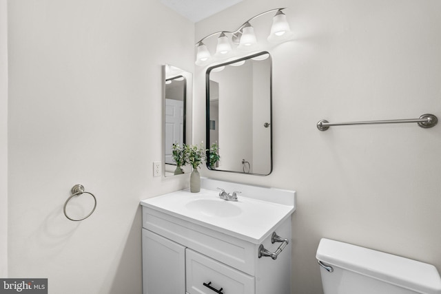 7967 Brightmeadow Ct, Ellicott City, MD 21043 - half bathroom featuring vanity and toilet