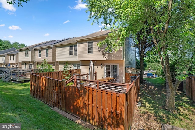 7967 Brightmeadow Ct, Ellicott City, MD 21043 - back of property with a deck and a residential view