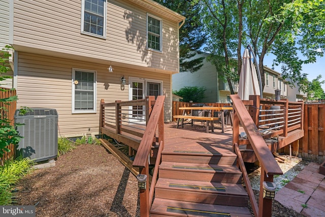 7967 Brightmeadow Ct, Ellicott City, MD 21043 - deck featuring outdoor dining space