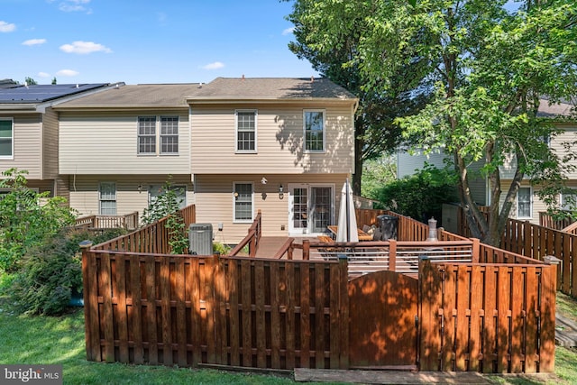 7967 Brightmeadow Ct, Ellicott City, MD 21043 - rear view of property featuring a deck