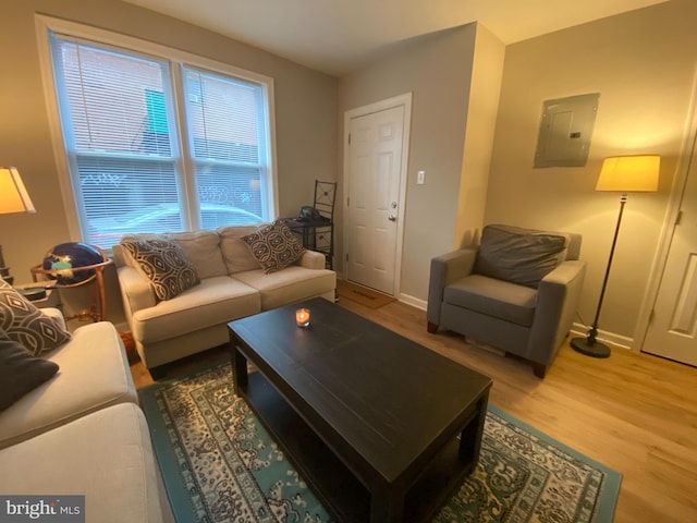 1308 Gallaudet St NE, Washington, DC 20002 - living area with electric panel and light wood finished floors