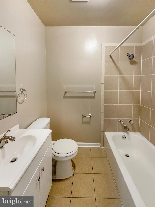 1308 Gallaudet St NE, Washington, DC 20002 - bathroom featuring tile patterned floors, vanity, and shower / bathtub combination