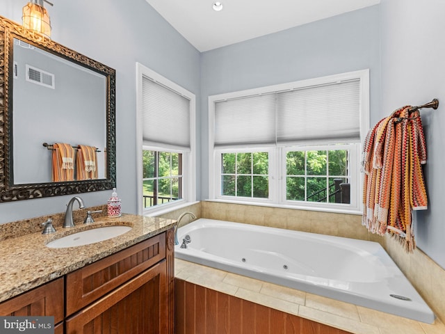 928 Township Line Rd, Chalfont, PA 18914 - bathroom with a tub with jets and vanity