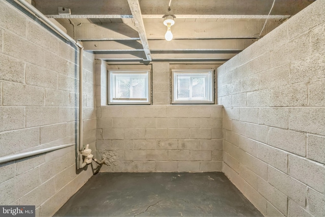 1004 N 67th St, Philadelphia, PA 19151 - below grade area with concrete block wall