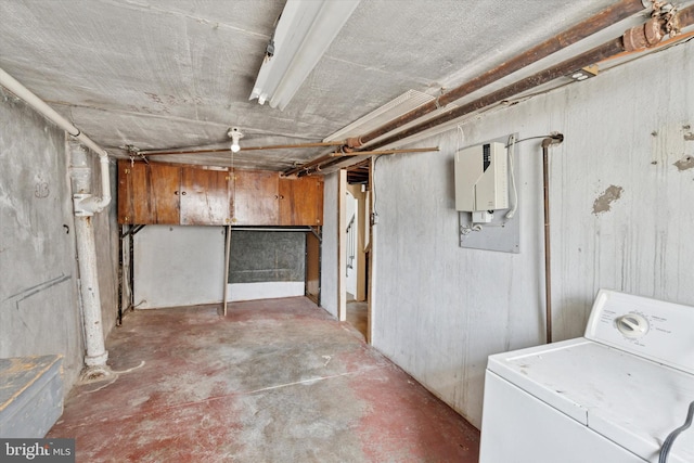 1500 Benner St, Philadelphia, PA 19149 - unfinished below grade area featuring washer / dryer