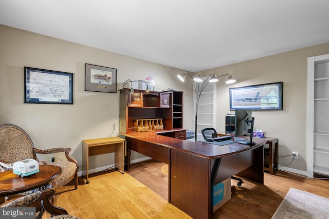 175 Mt Hope Church Rd, Stafford, VA 22554 - home office featuring wood finished floors and baseboards