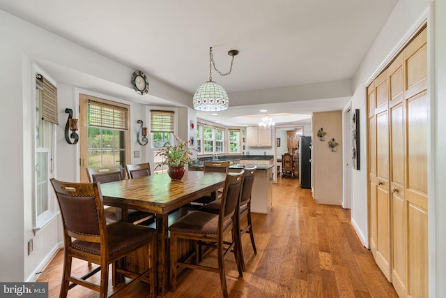 175 Mt Hope Church Rd, Stafford, VA 22554 - dining area featuring light wood-style floors, a chandelier, and recessed lighting